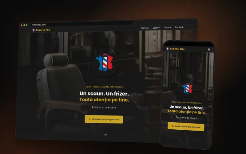 Frizerul Tău, site live făcut de Voost Vision
