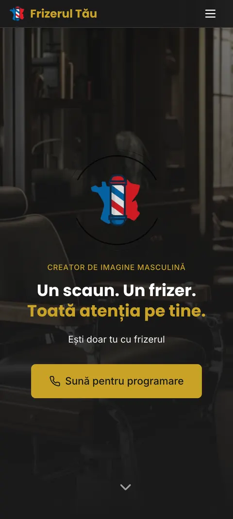 Frizerul Tău pe telefon