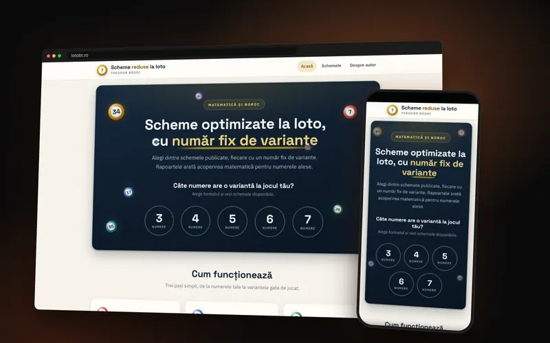 Theodor Bădoi · lotobt.ro, site live făcut de Voost Vision