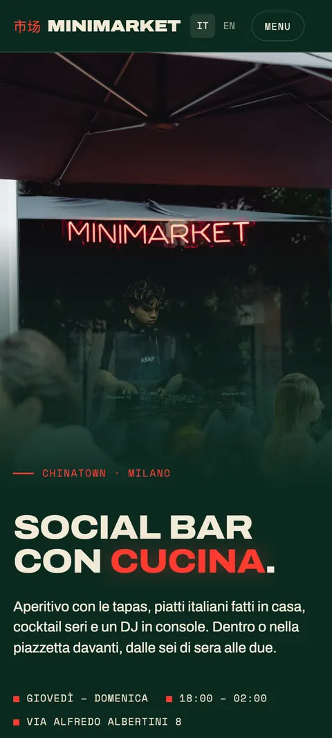 Minimarket Milano demo, pe telefon