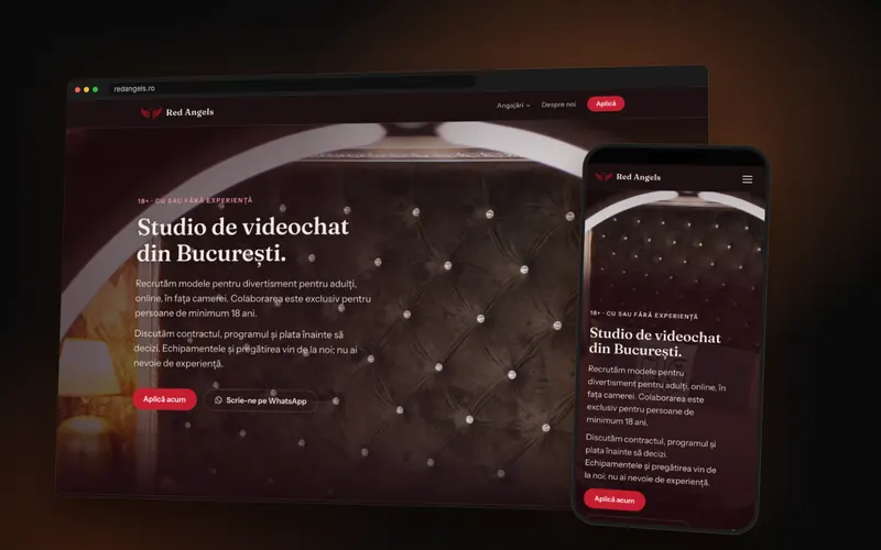 Red Angels, site live făcut de Voost Vision